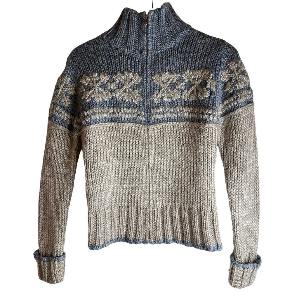 Vintage Kenzie 90's Mohair Alpaca Blend Zip Up Junior Cardigan Sweater